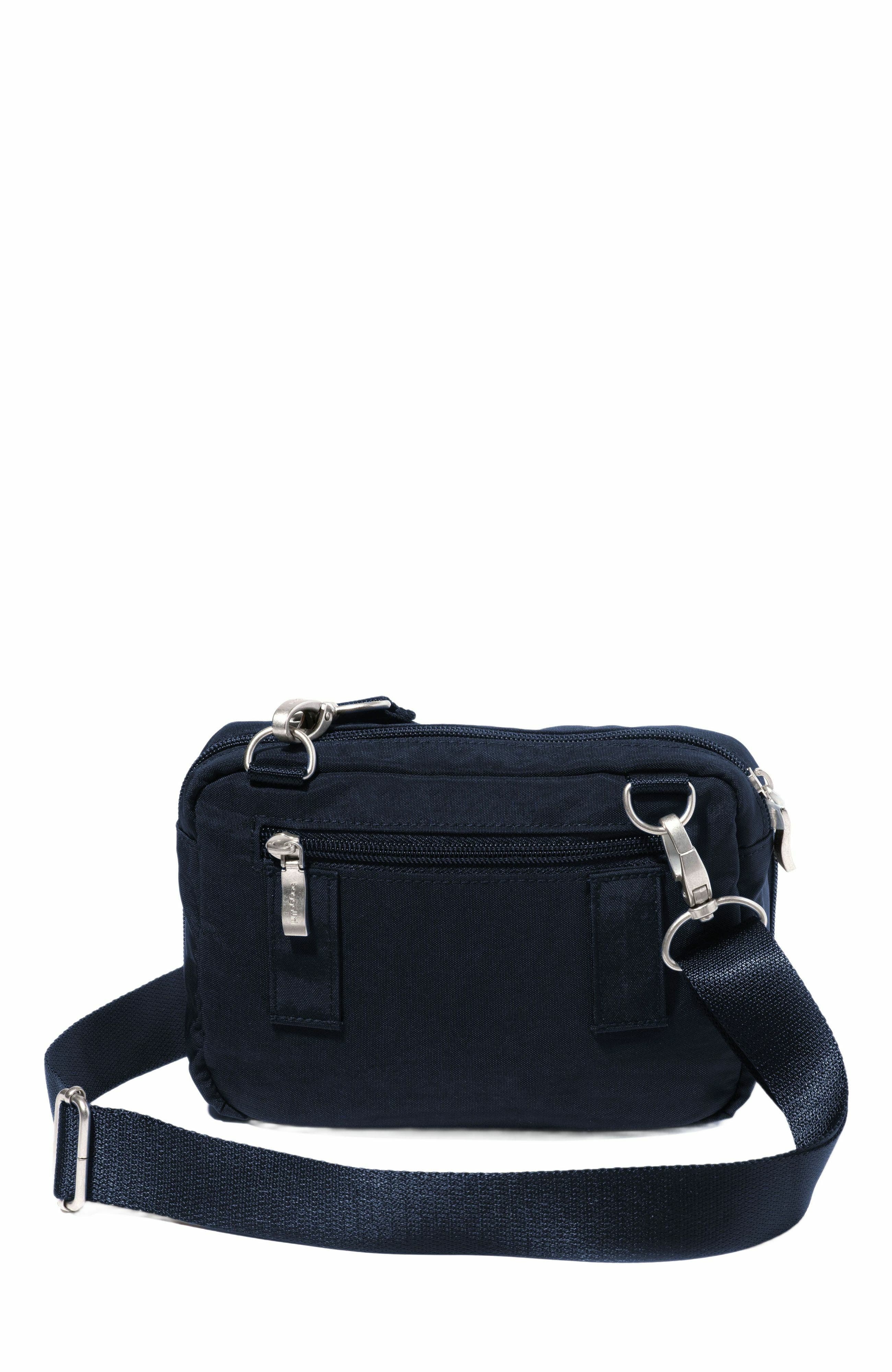Modern Double Zip Crossbody Bag, Alternate, color, French Navy Twill