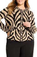 NIC+ZOE Animal Print Cardigan