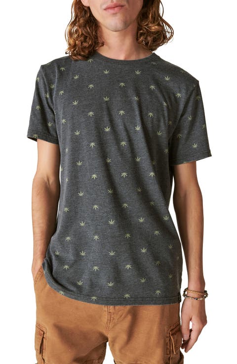 Venice Leaf Print T-Shirt
