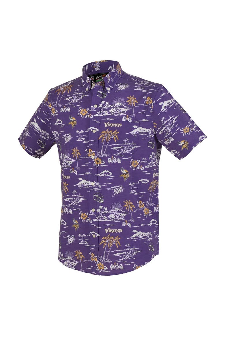 Men's Reyn Spooner Purple Minnesota Vikings Kekai Performance Button-Down Shirt, Alternate, color, Purple