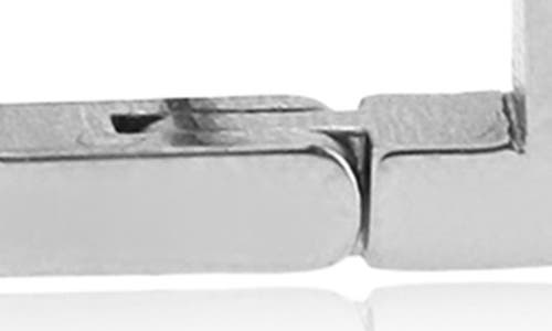 Rebl Gender Inclusive Square Hoop Earrings In Silver