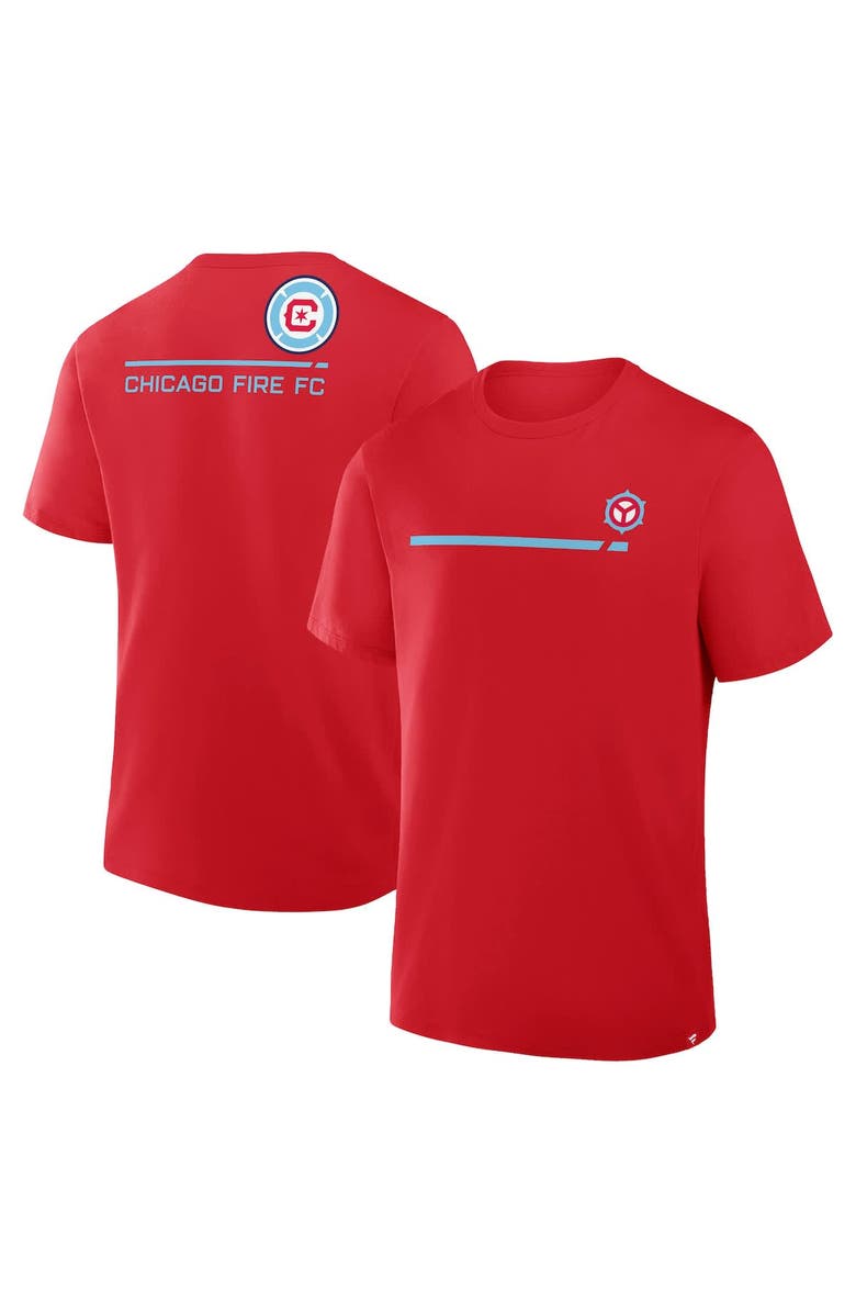 FANATICS Men's Fanatics Red Chicago Fire Corner Kick Legacy T-Shirt, Main, color, Red