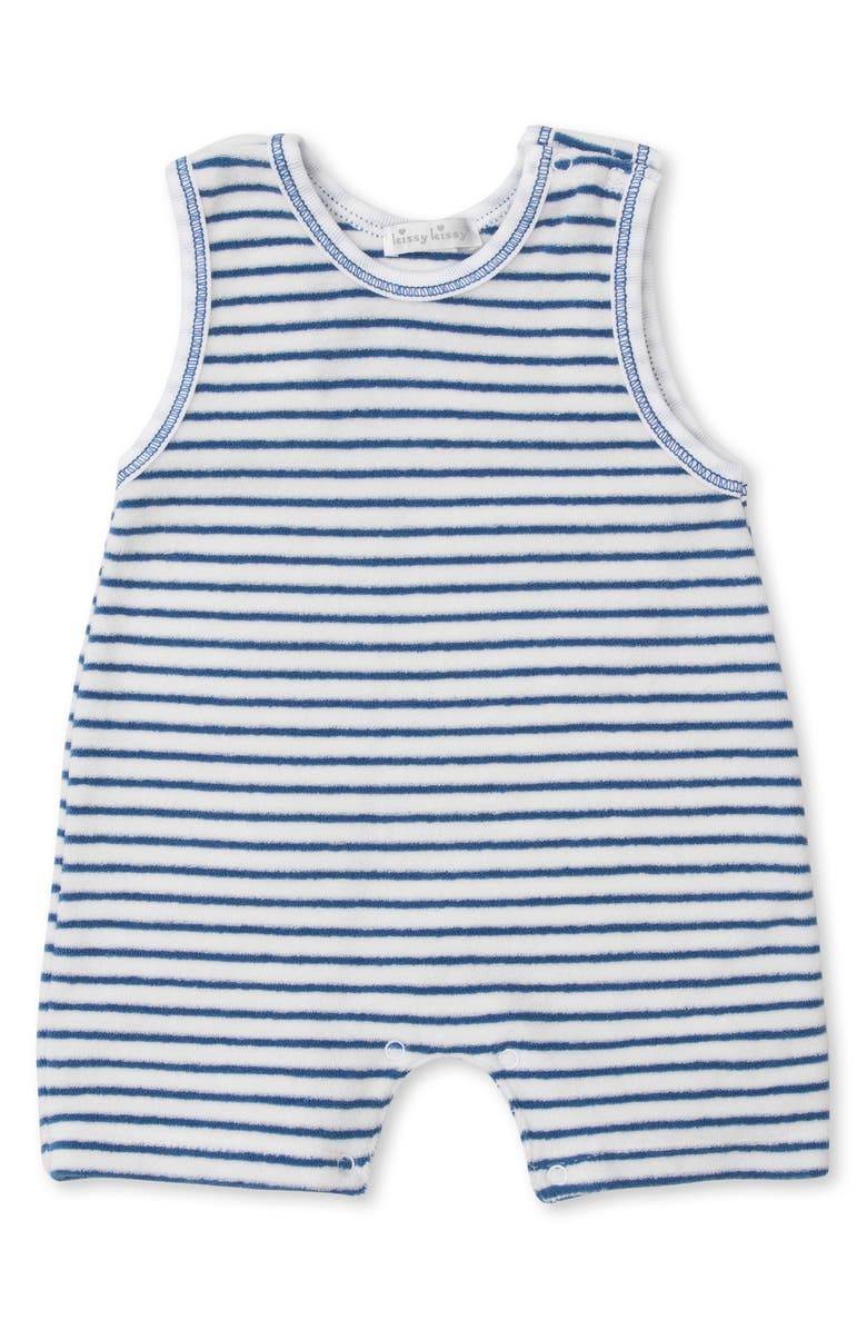 Kissy Kissy Stripe Terry Romper, Main, color,