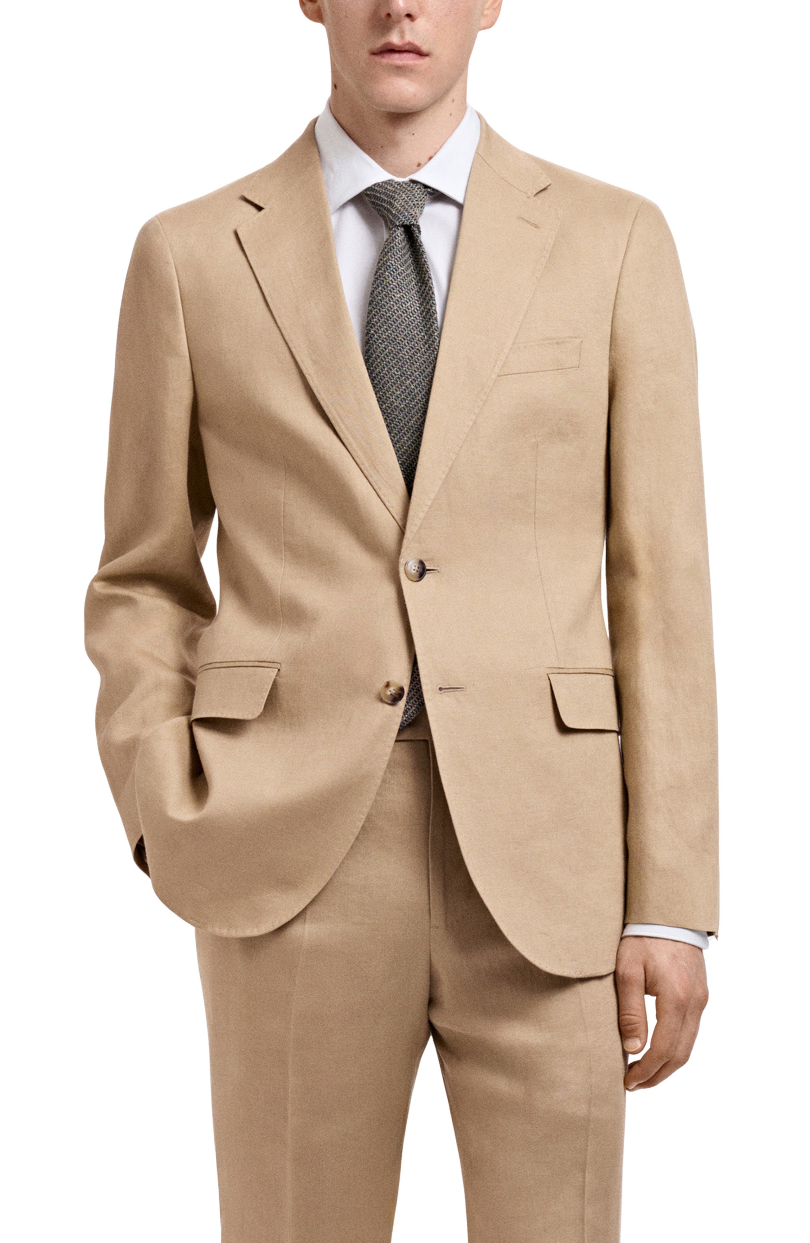 Slim Fit Linen Sport Coat