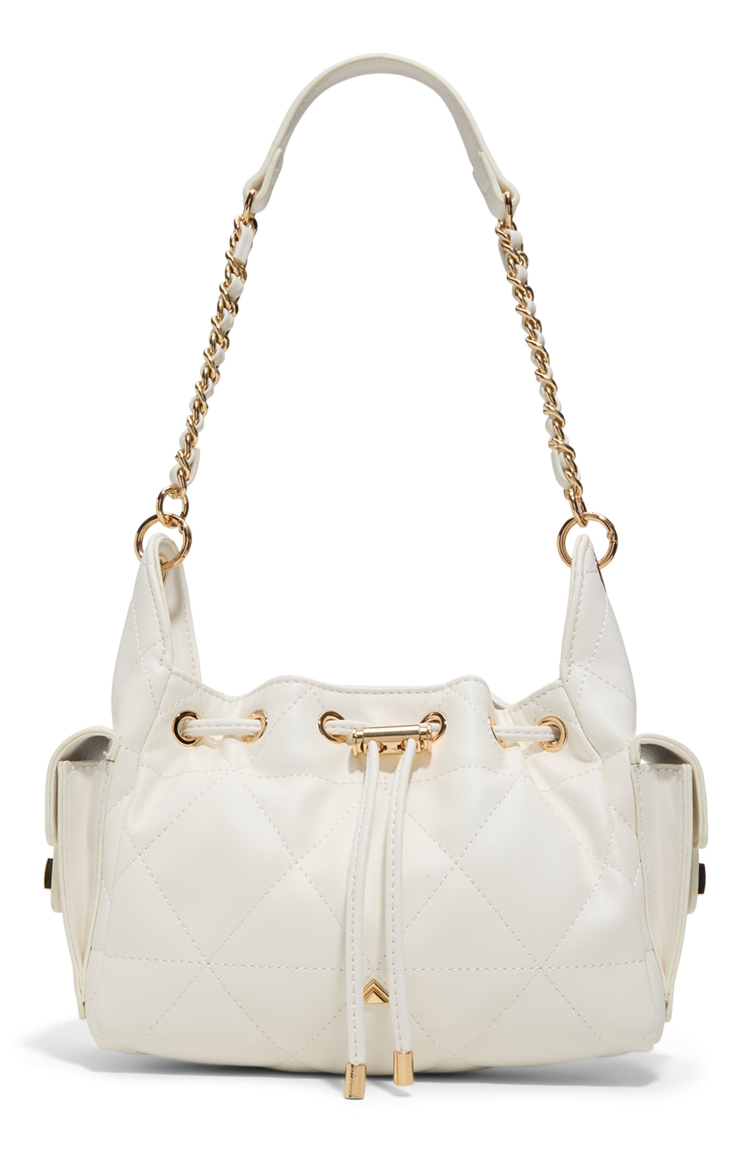 ALDO Sephiraa Faux Leather Shoulder Bag, Main, color, White