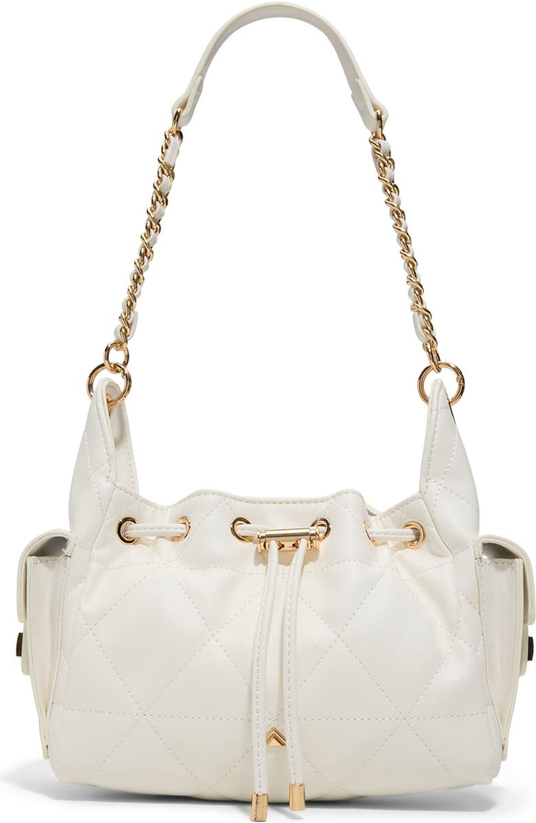 ALDO Sephiraa Faux Leather Shoulder Bag, Main, color, White