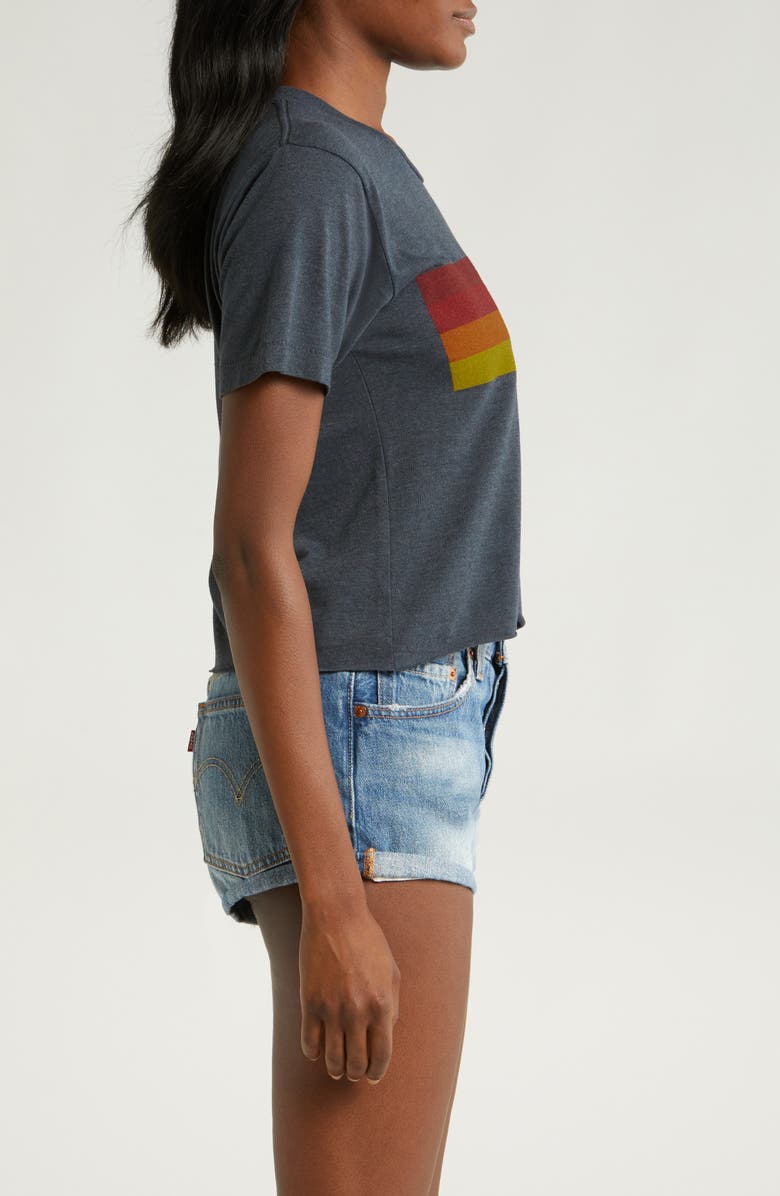 Aviator Nation Logo Boyfriend Tee, Alternate, color, Charcoal