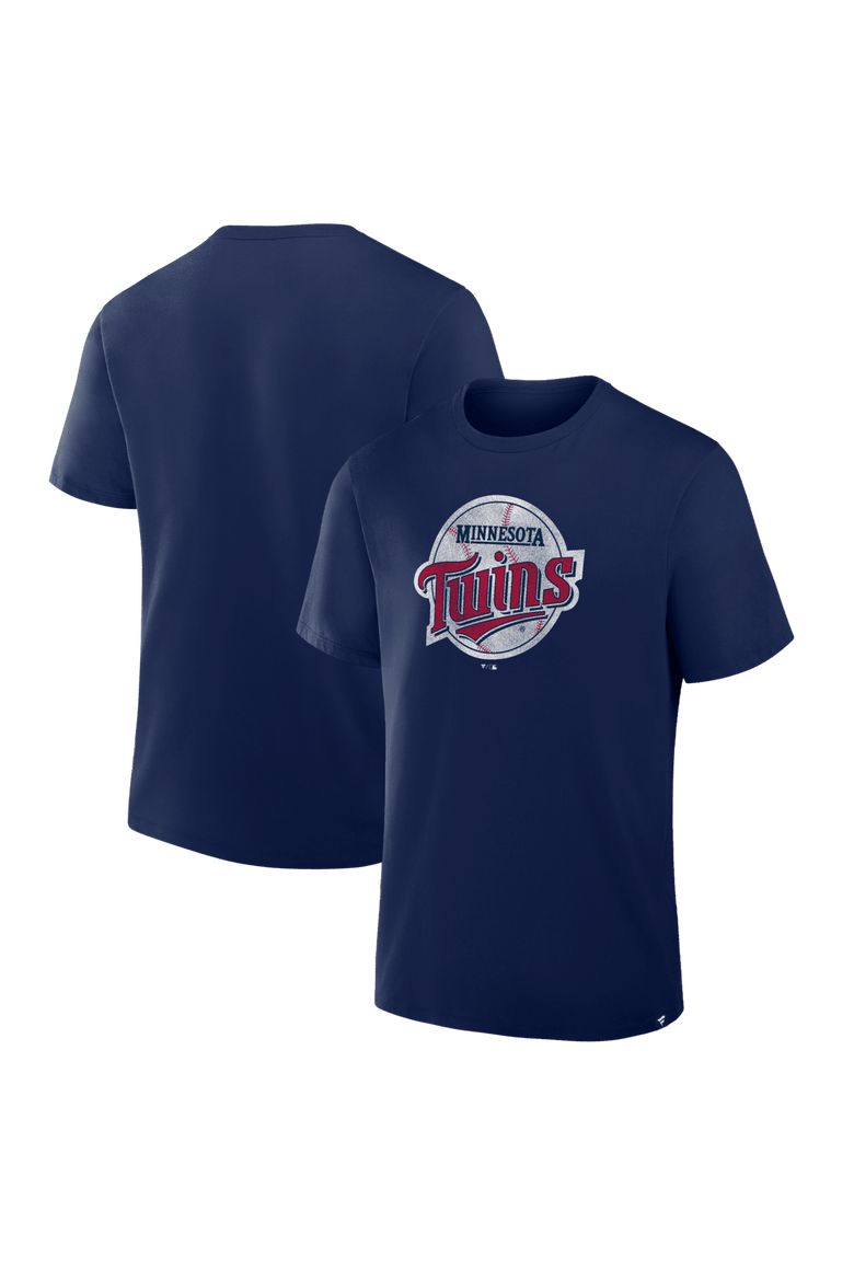 Men's Fanatics Navy Minnesota Twins Vintage Logo Legacy T-Shirt, Main, color, Navy