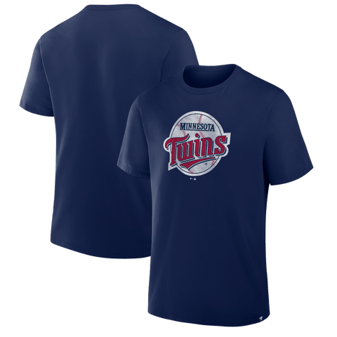 Men's Fanatics Navy Minnesota Twins Vintage Logo Legacy T-Shirt