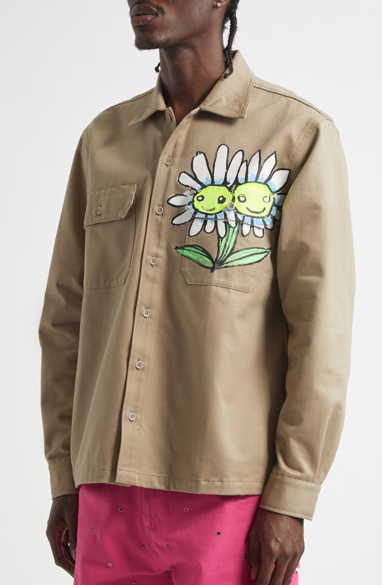 Sky High Farm Workwear Gender Inclusive Daisy Work Shirt, Alternate, color, 