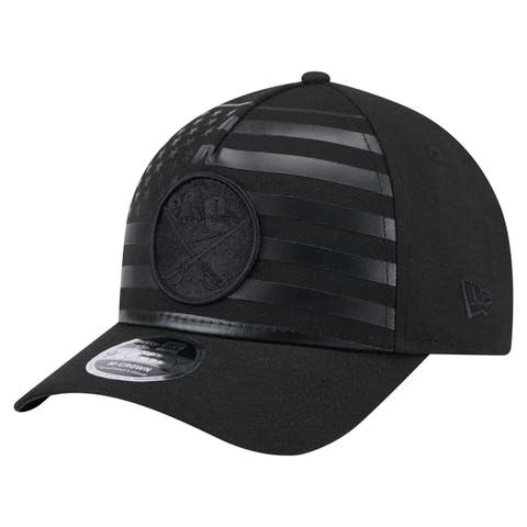 Men's New Era  Black Buffalo Sabres Game Day Stealth Flag 9FORTY A-Frame Adjustable Hat
