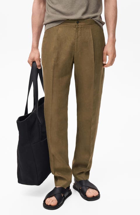 Salerno Slim Fit Linen Suit Pants