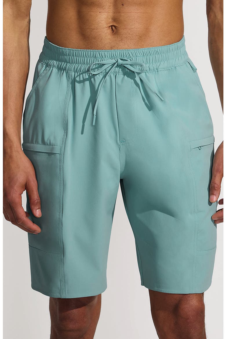 9 Inch Packable Cargo Swim Shorts, Alternate, color, Pale Teal