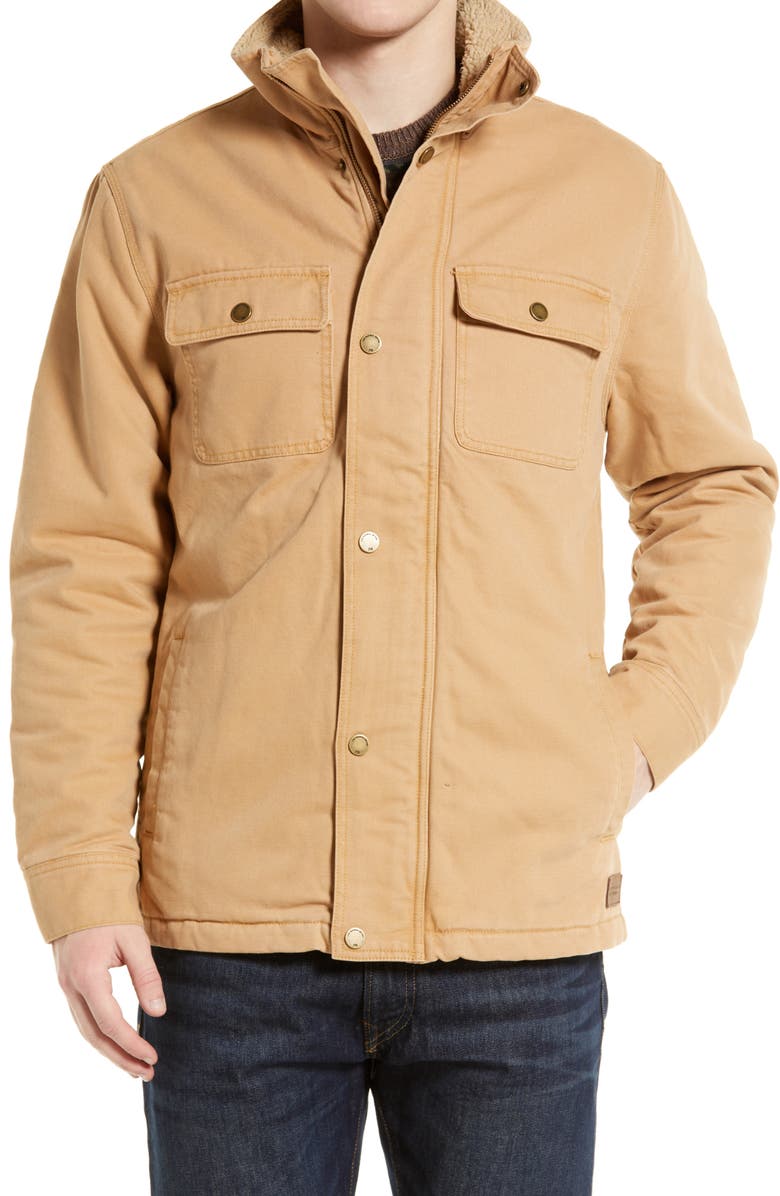 The Normal Brand Cotton Canvas Chore Coat, Alternate, color, Camel