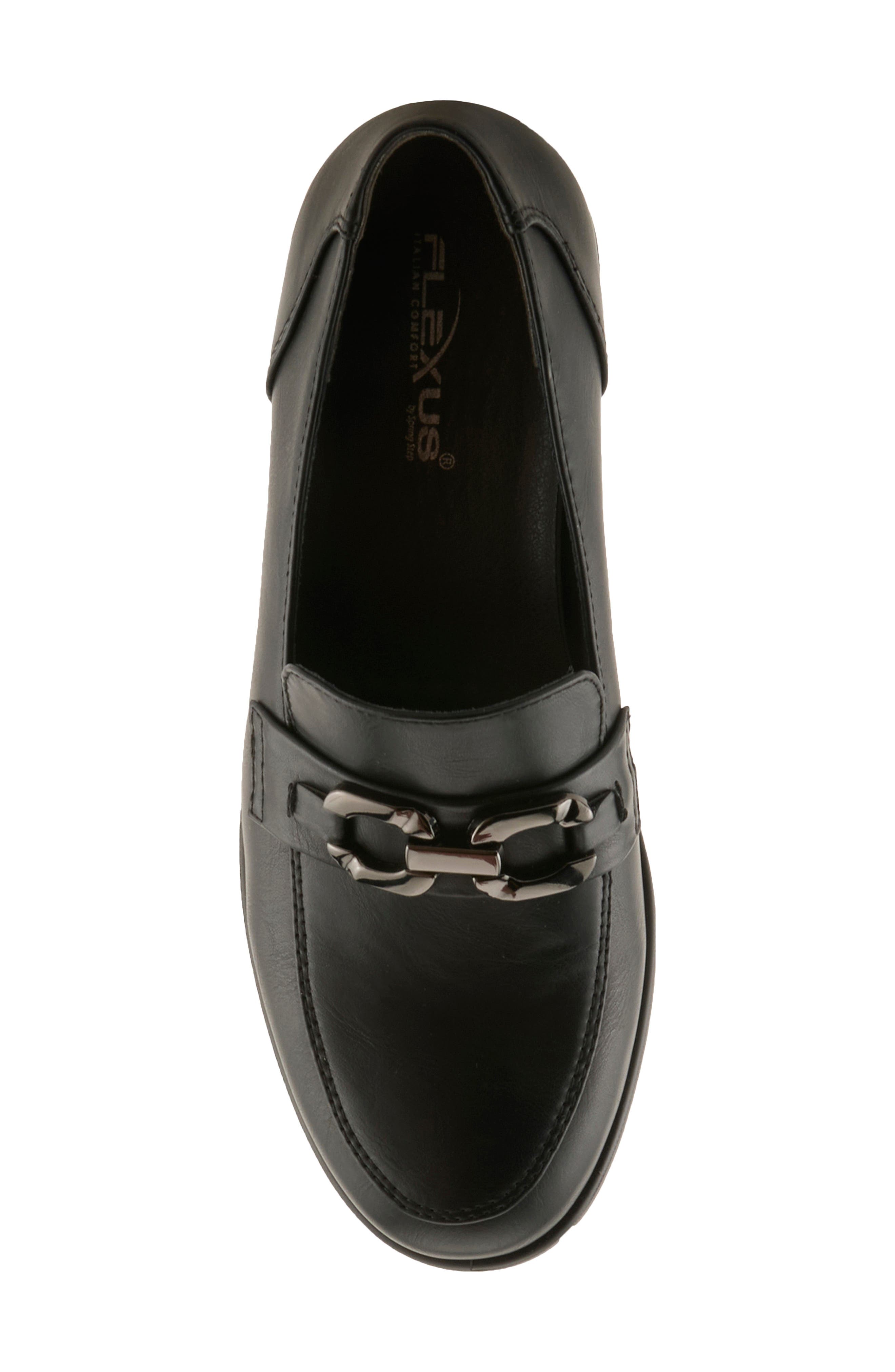Calderoni Loafer Pump, Alternate, color, BLACK