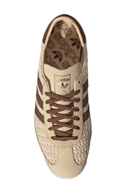 Adidas Originals Womens Sand Strata Preloved Bro Sl 72 Textured Woven And Leather Low-top Trainers In Brown