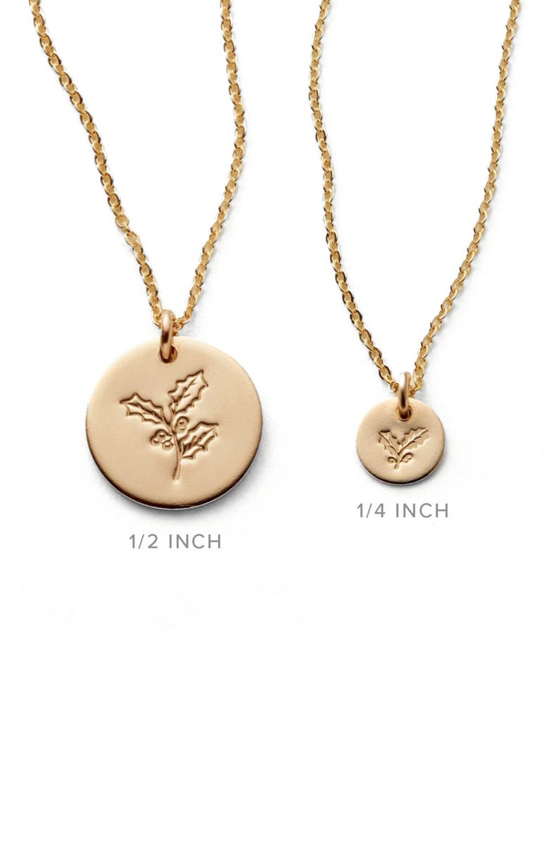 MADE BY MARY December Birth Flower Necklace, Alternate, color, Silver