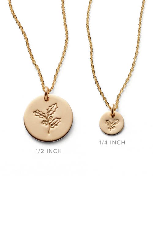 Made By Mary December Birth Flower Necklace In Silver