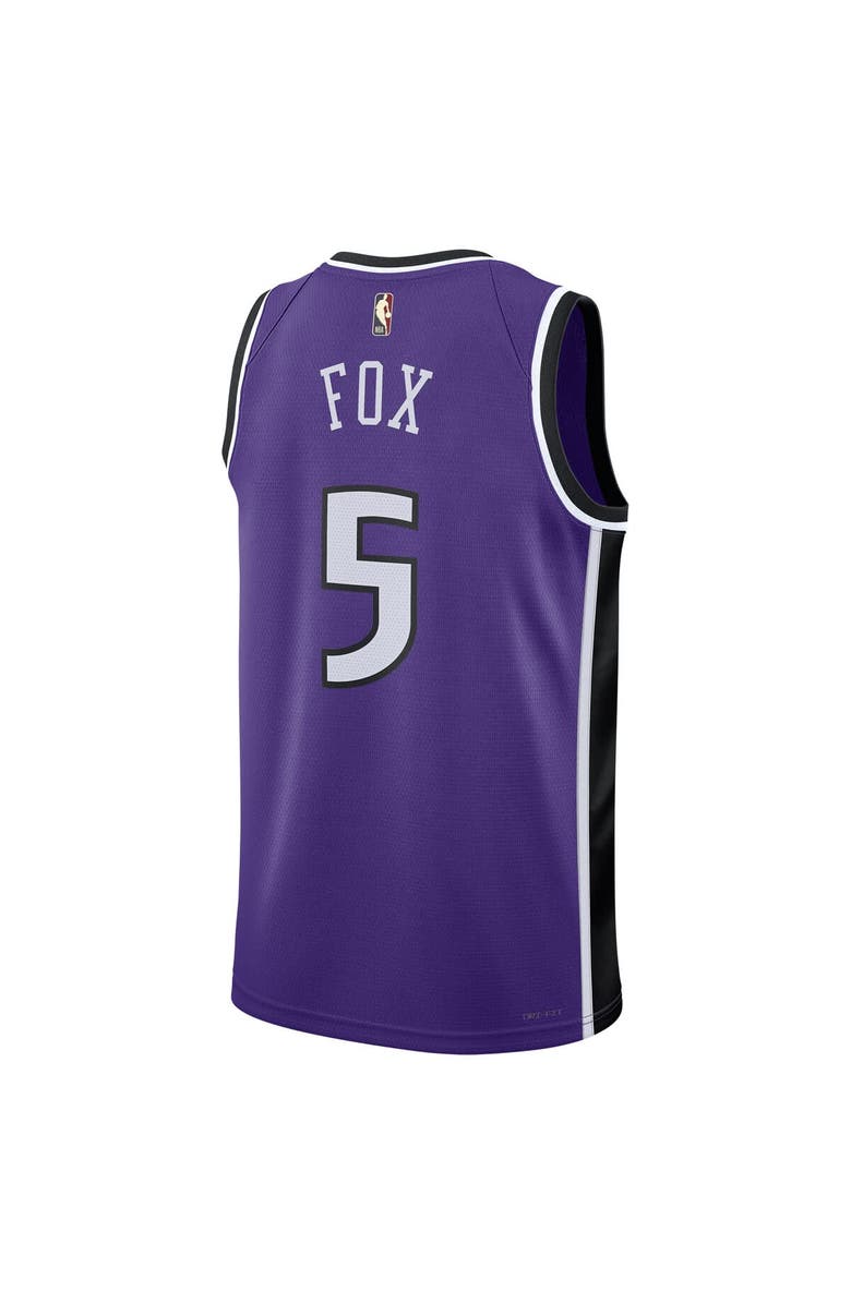 Nike Unisex Nike De'Aaron Fox Purple Sacramento Kings 2024/25 Swingman Jersey - Classic Edition, Alternate, color, Purple