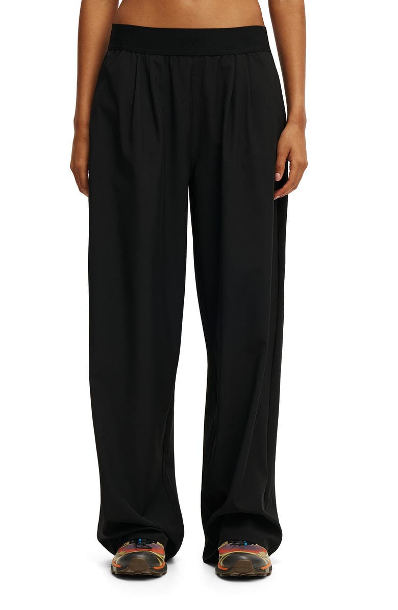 COTTON ON BODY Women's Active Studio Woven Elastic Pant, Main, color, Black