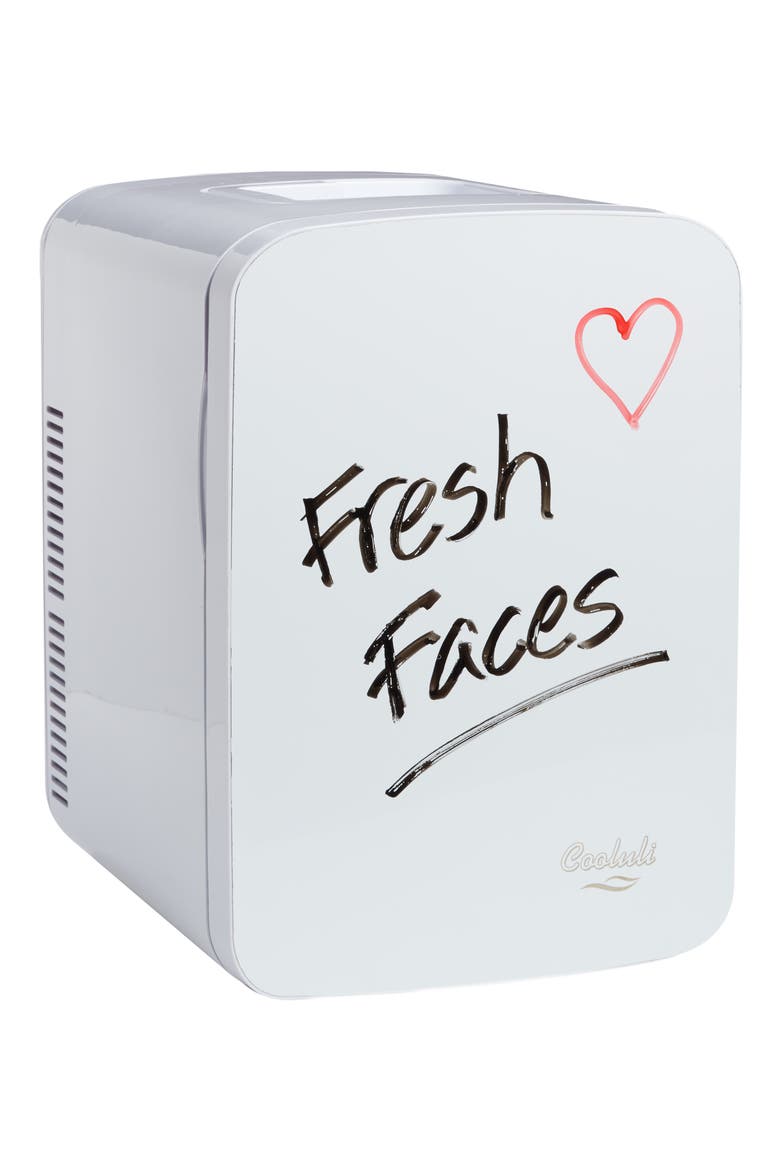 The Vibe Whiteboard 15L Thermoelectric Mini Beauty Fridge & Warmer, Main, color, WHITE