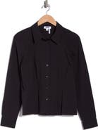 DKNY Long Sleeve Cotton Poplin Button-Up Shirt