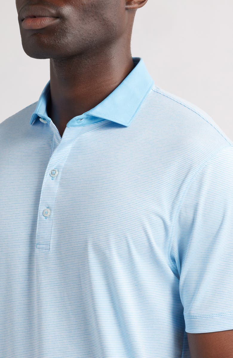 johnnie-O Reagan Stripe PREP-FORMANCE Golf Polo, Alternate, color, Mahalo