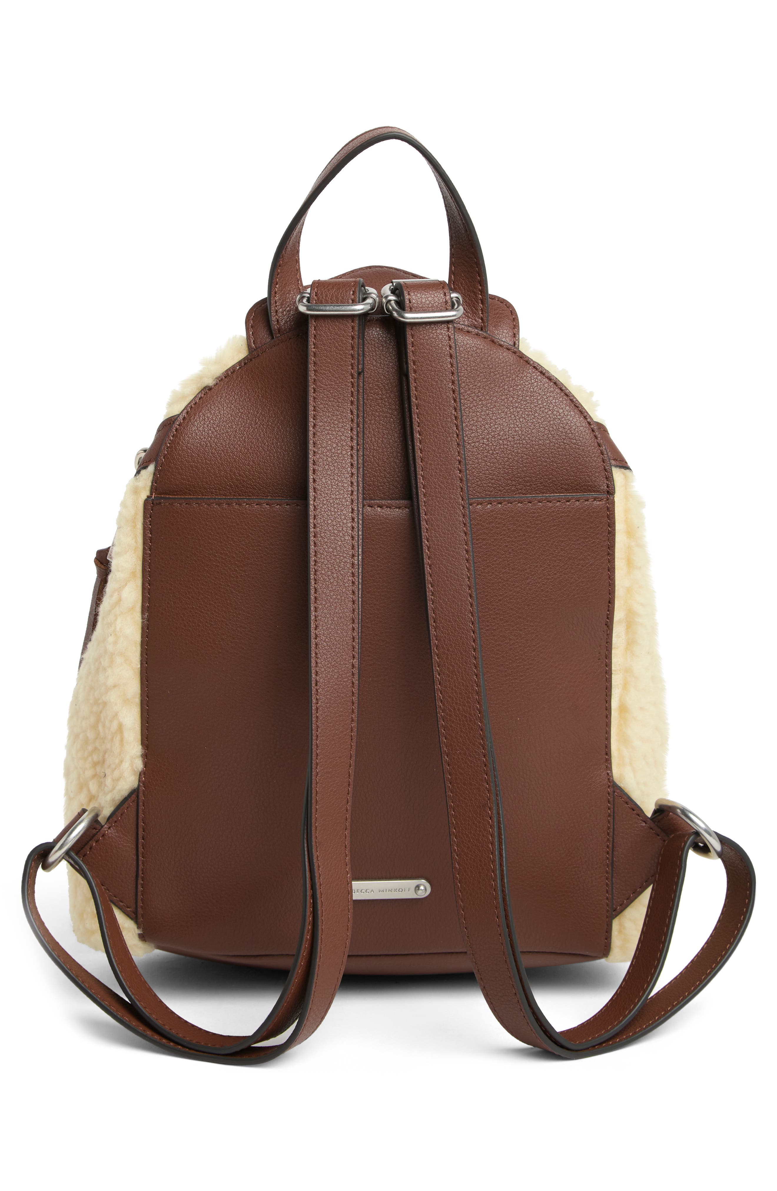 Rebecca Minkoff Julian Faux Fur Backpack, Alternate, color, 