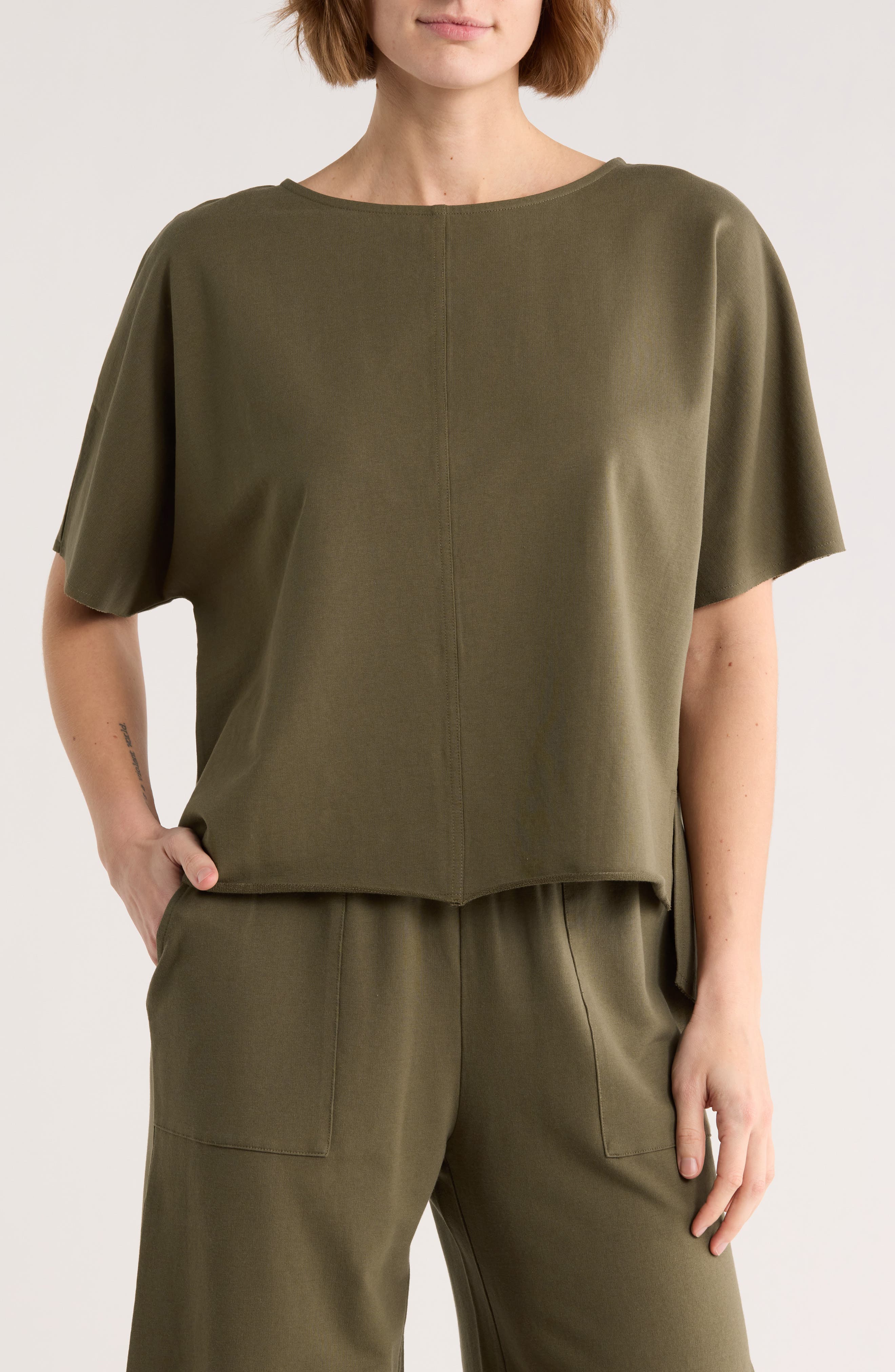 Relaxed French Terry Shirt - image 5
