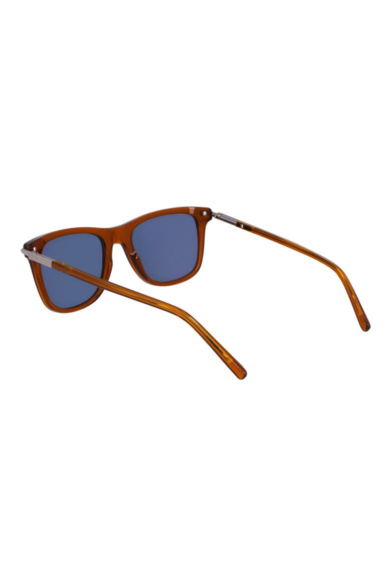 54mm Modified Rectangular Sunglasses, Alternate, color, TRANSPARENT BROWN