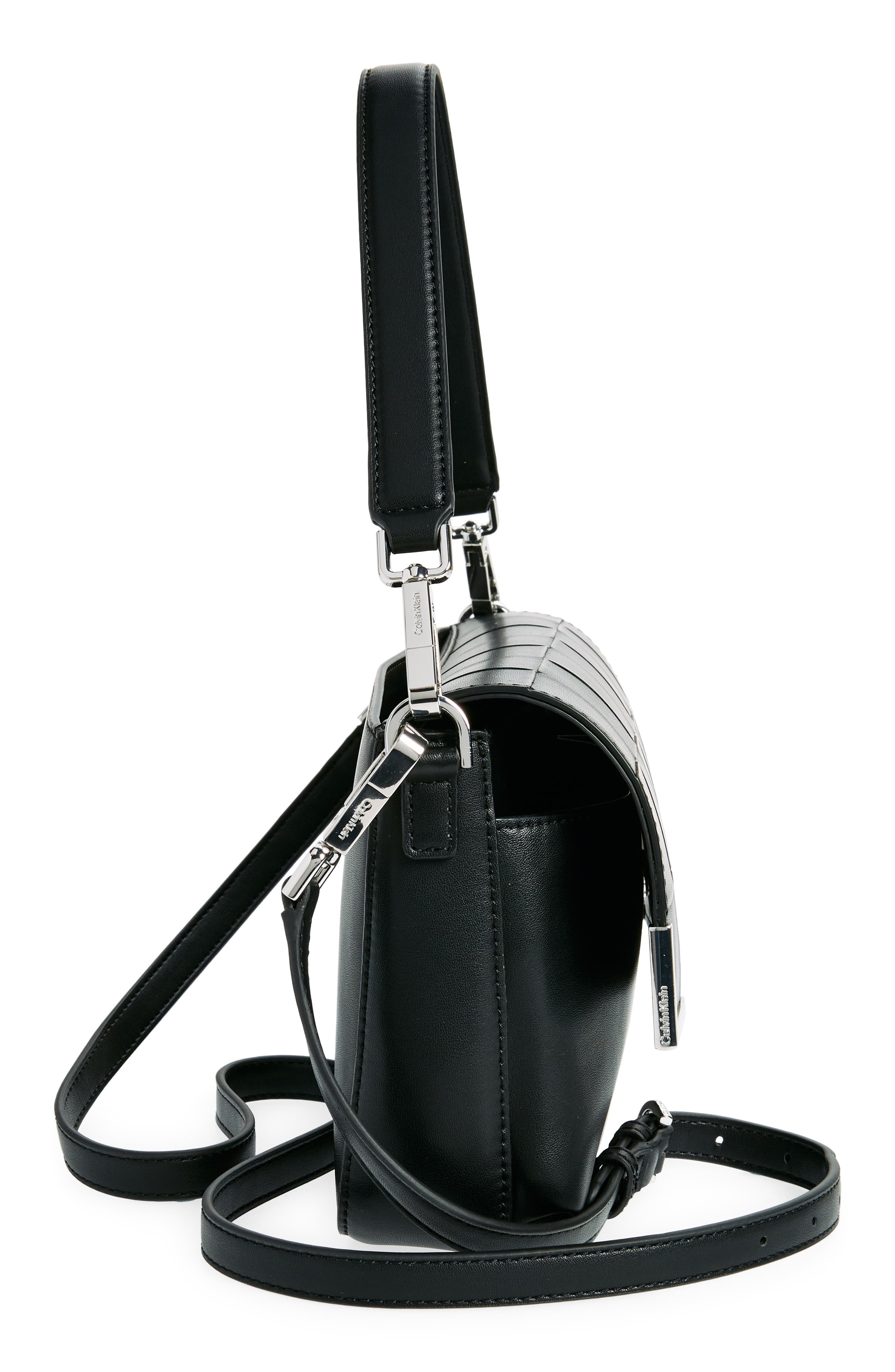 Calvin Klein Mica Woven Shoulder Bag, Alternate, color, 