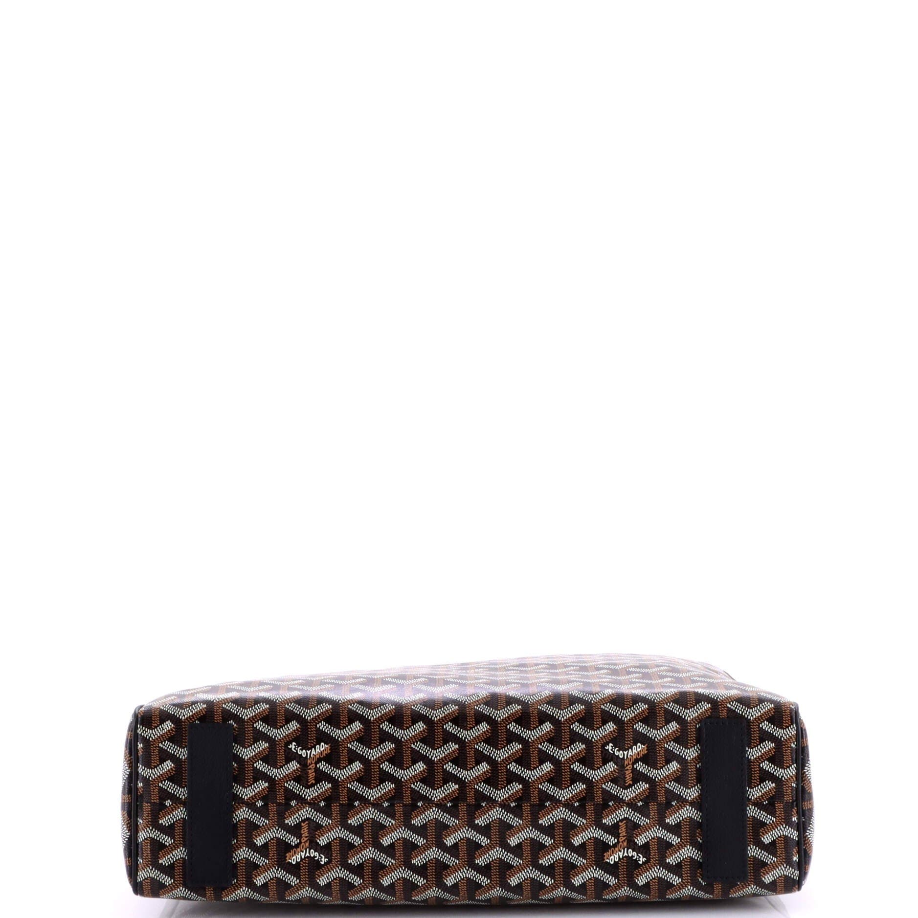 Pre-Owned Goyard Voltaire III Tote Coated Canvas, Alternate, color, Black