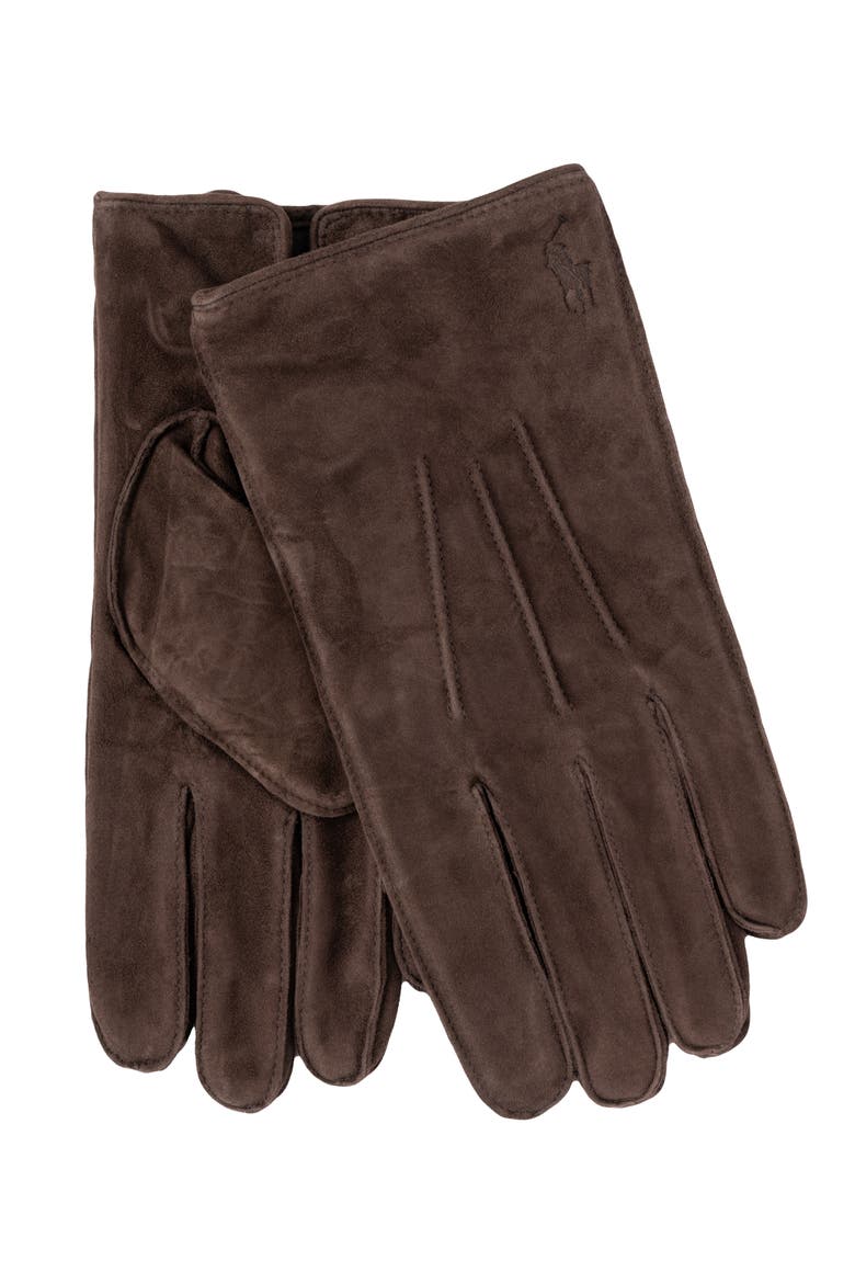 Everyday Suede Glove, Main, color, Dark Brown