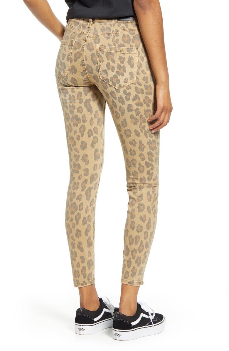 BLANKNYC Leopard Skinny Jeans, Alternate, color, 