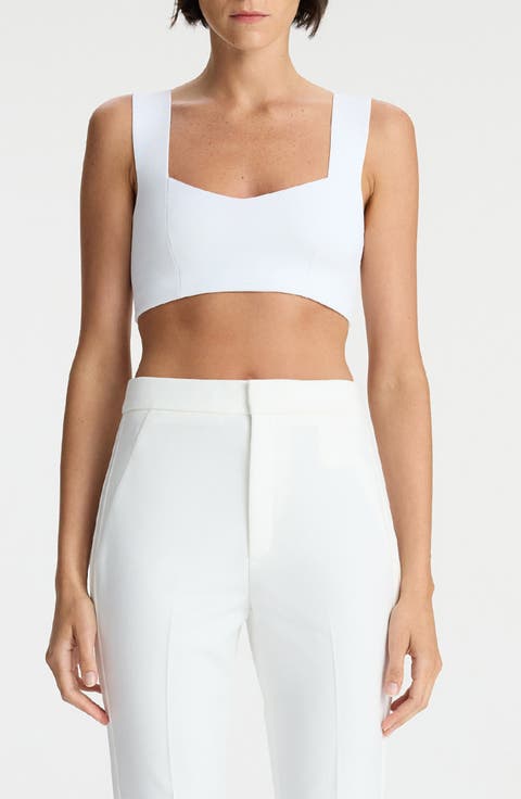 Jordana Compact Knit Crop Tank