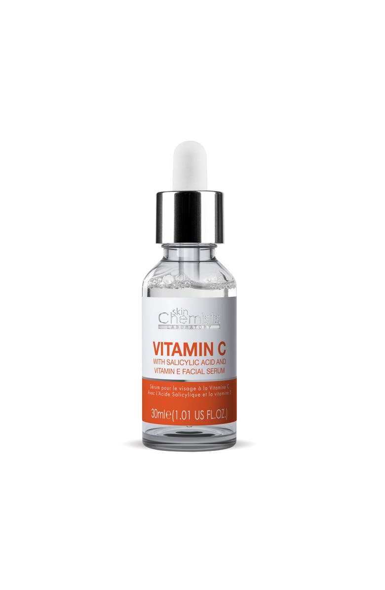 SKINCHEMISTS Anti-Ageing Vitamin C Salicylic Acid Facial Serum 30ml, Main, color, White
