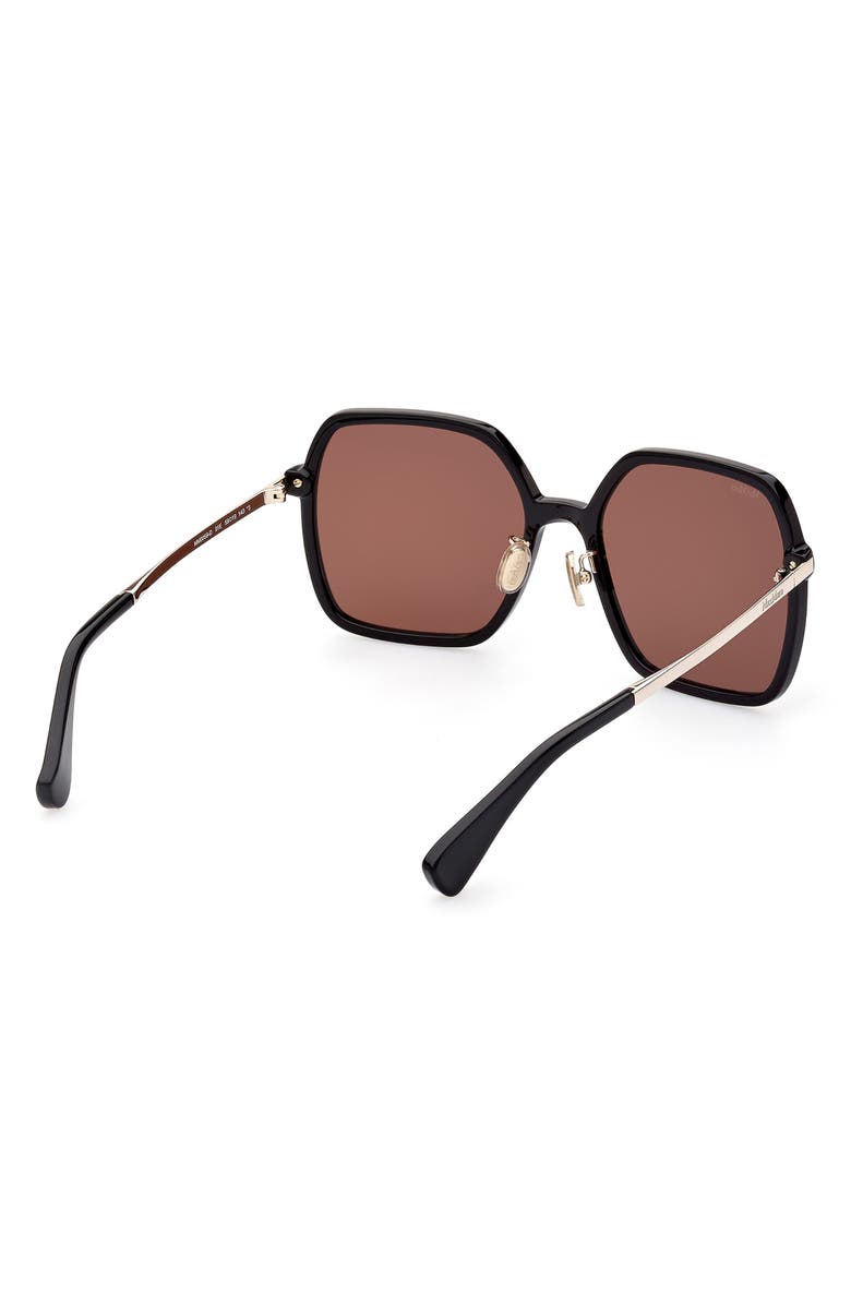 Max Mara 59mm Square Sunglasses, Alternate, color, 