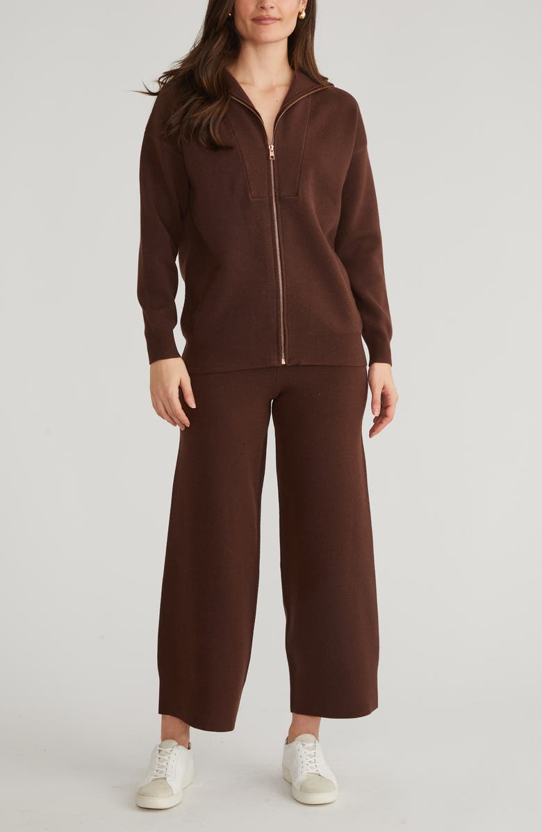 525 Amanda Relaxed Johnny Collar Sweater, Alternate, color, 