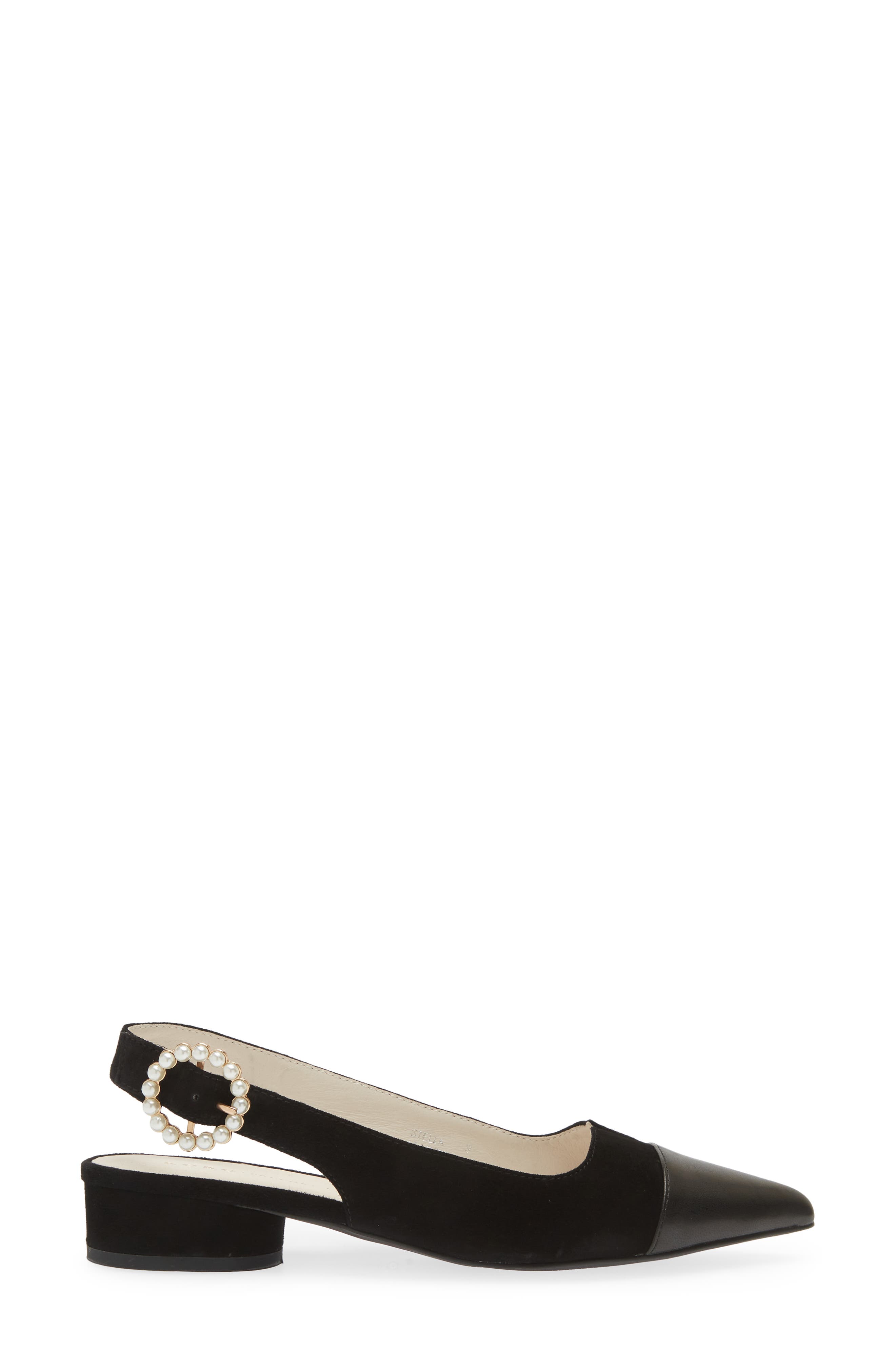 KOKO + PALENKI Stella Pointed Cap Toe Slingback Pump, Alternate, color, 