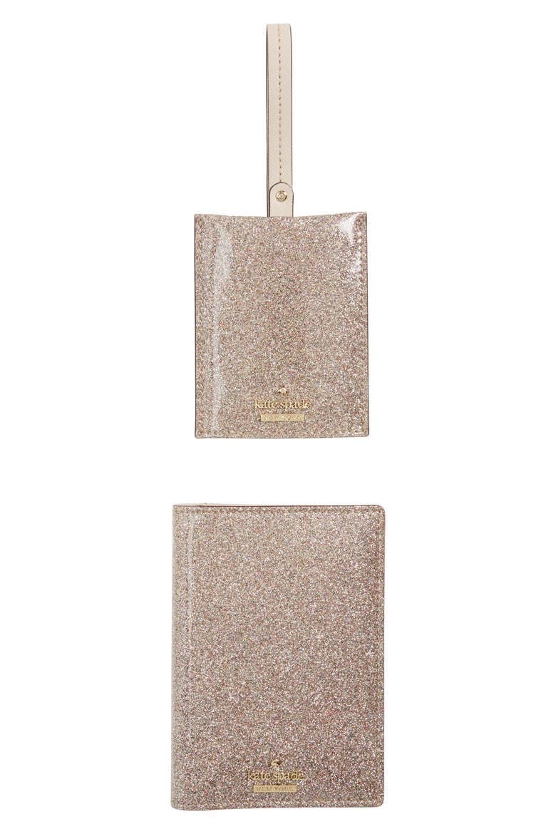 leather passport case & luggage tag set (Nordstrom Exclusive), Main, color, MULTI