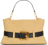 Balmain Medium Anthem bag in smooth leather and crochet