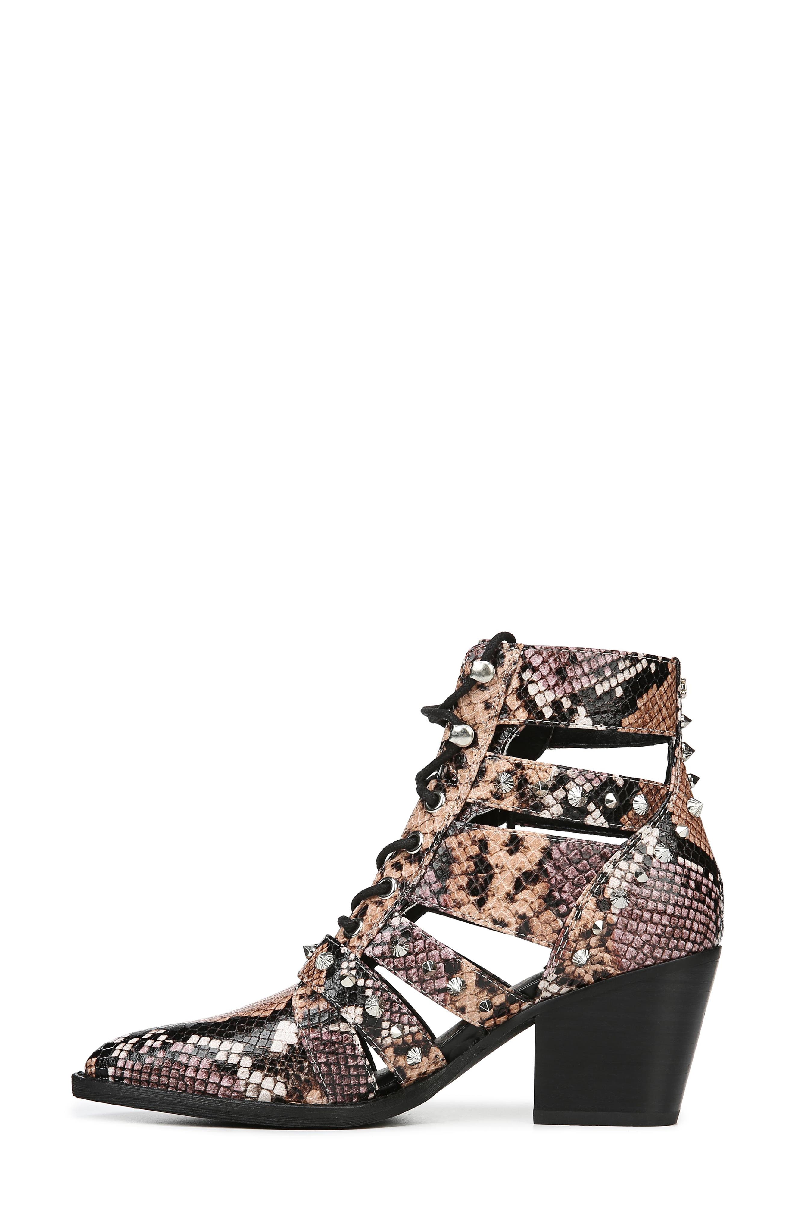 Elana Boot, Alternate, color, PEACH SNAKE PRINT LEATHER