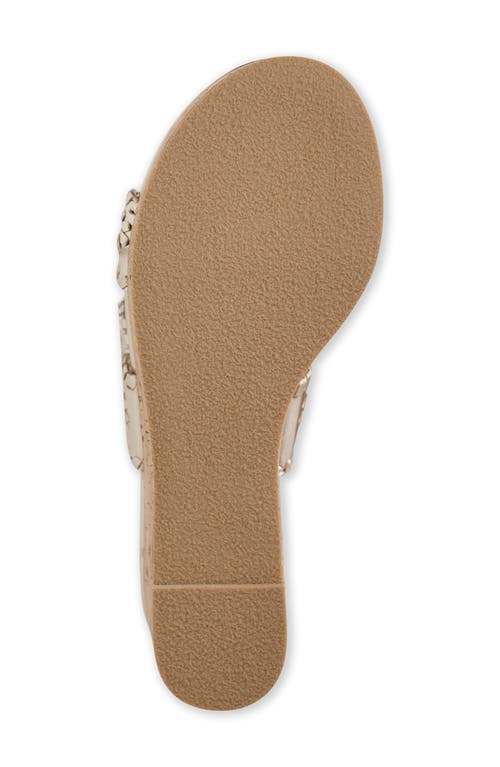 Shop Jack Rogers Laurin Platform Wedge Sandal In Jacks Platinum