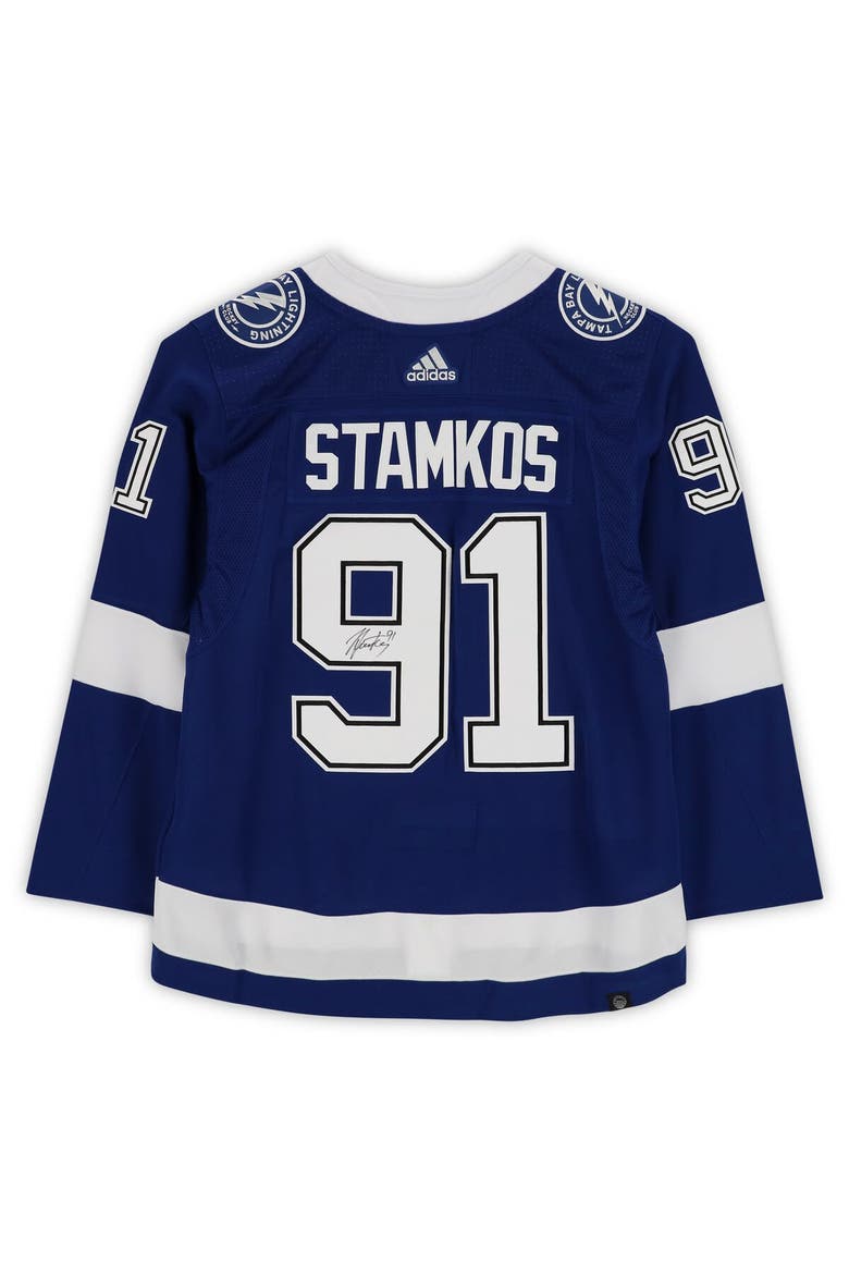 Steven Stamkos Tampa Bay Lightning Autographed Blue Adidas Authentic Jersey, Alternate, color, Blue