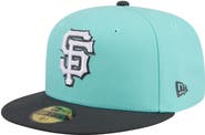 New Era Men's New Era Turquoise/Charcoal San Francisco Giants Two-Tone Color Pack 59FIFTY Fitted Hat