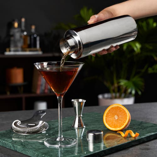 Viski Element Stainless Cocktail Shaker In Silver