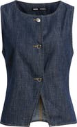 MANGO Lia Denim Cutaway Vest