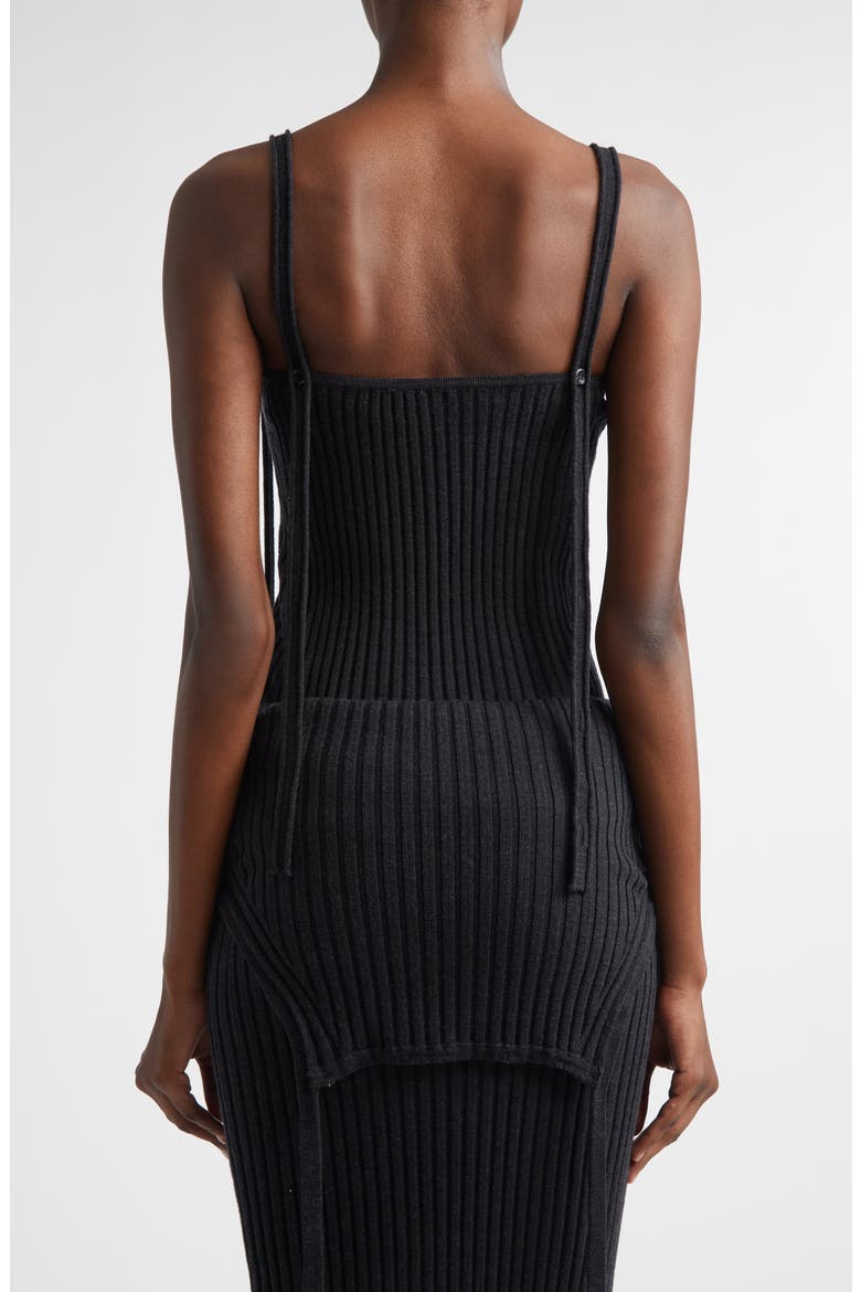 Convertible Merino Wool Sweater Camisole, Alternate, color, CHARCOAL MELANGE