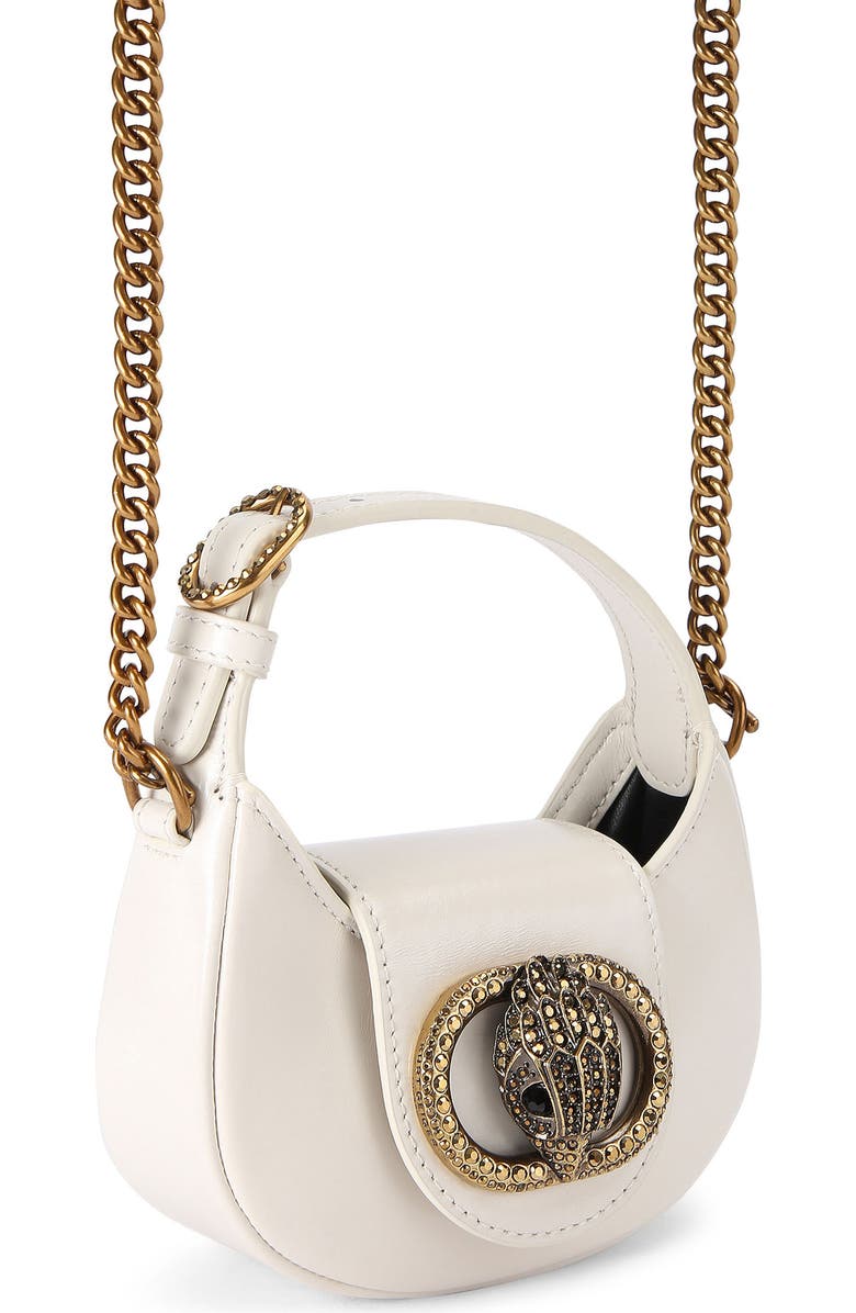 Kurt Geiger London Micro Chelsea Leather Top Handle Bag, Alternate, color, Bone