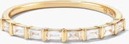 MEJURI Baguette Diamond Half Eternity Band